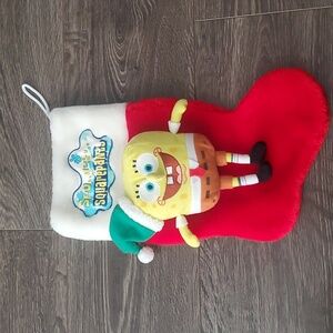 Spongebob Squarepants 2005 Christmas Stocking Plush 15" long Vintage